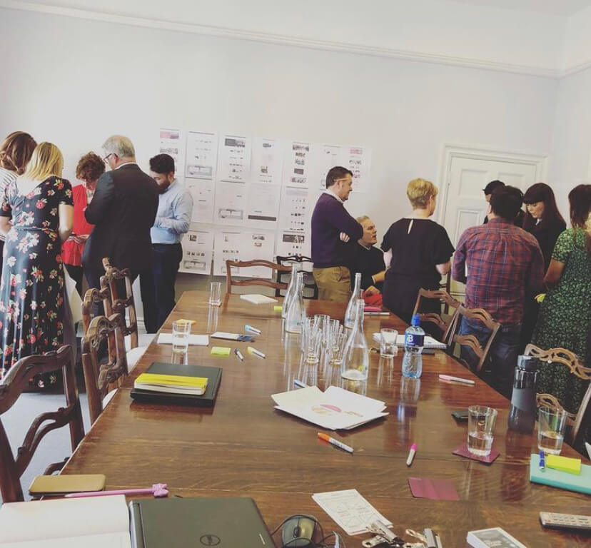 peple attending a workshop