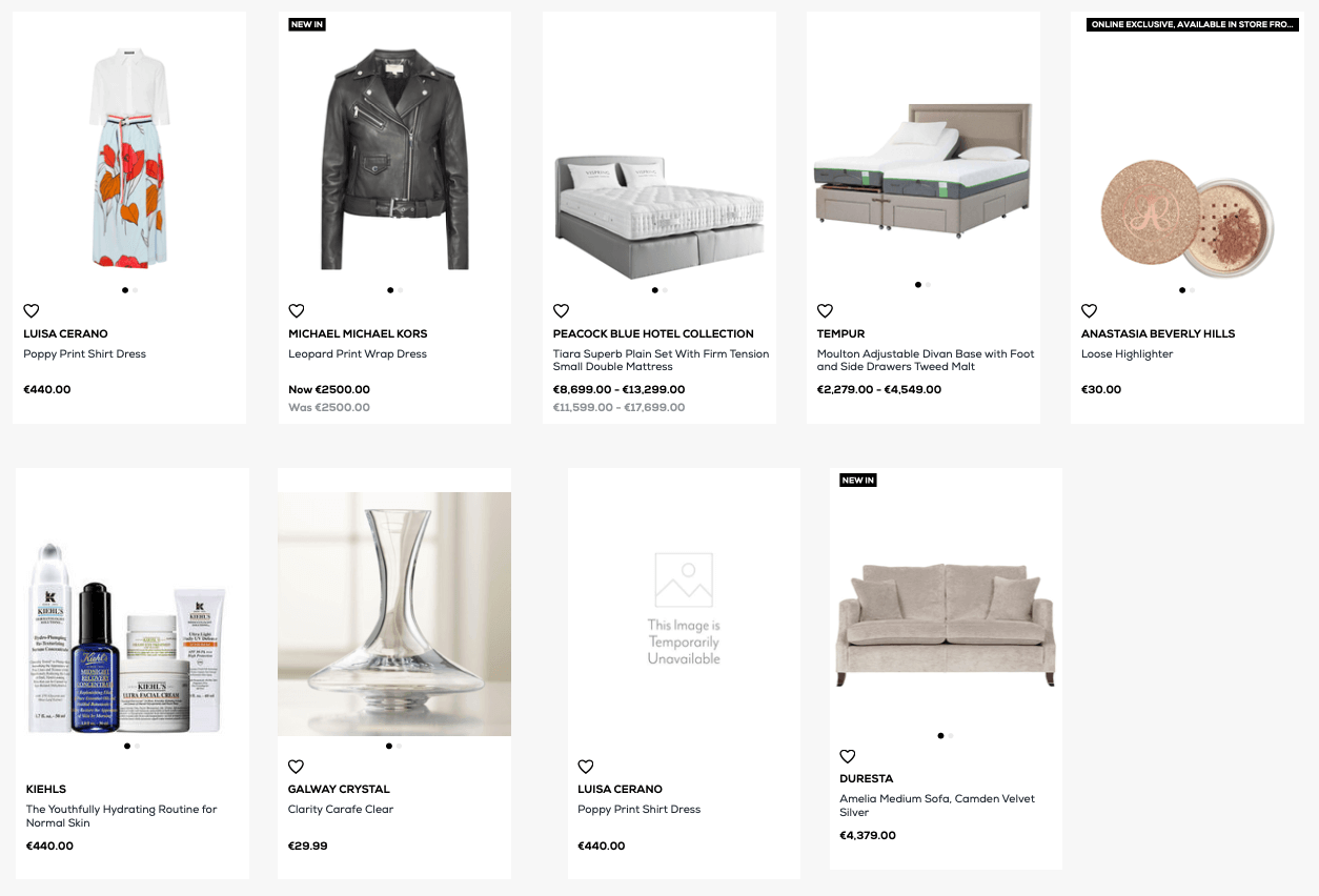 Arnotts app style guide sample