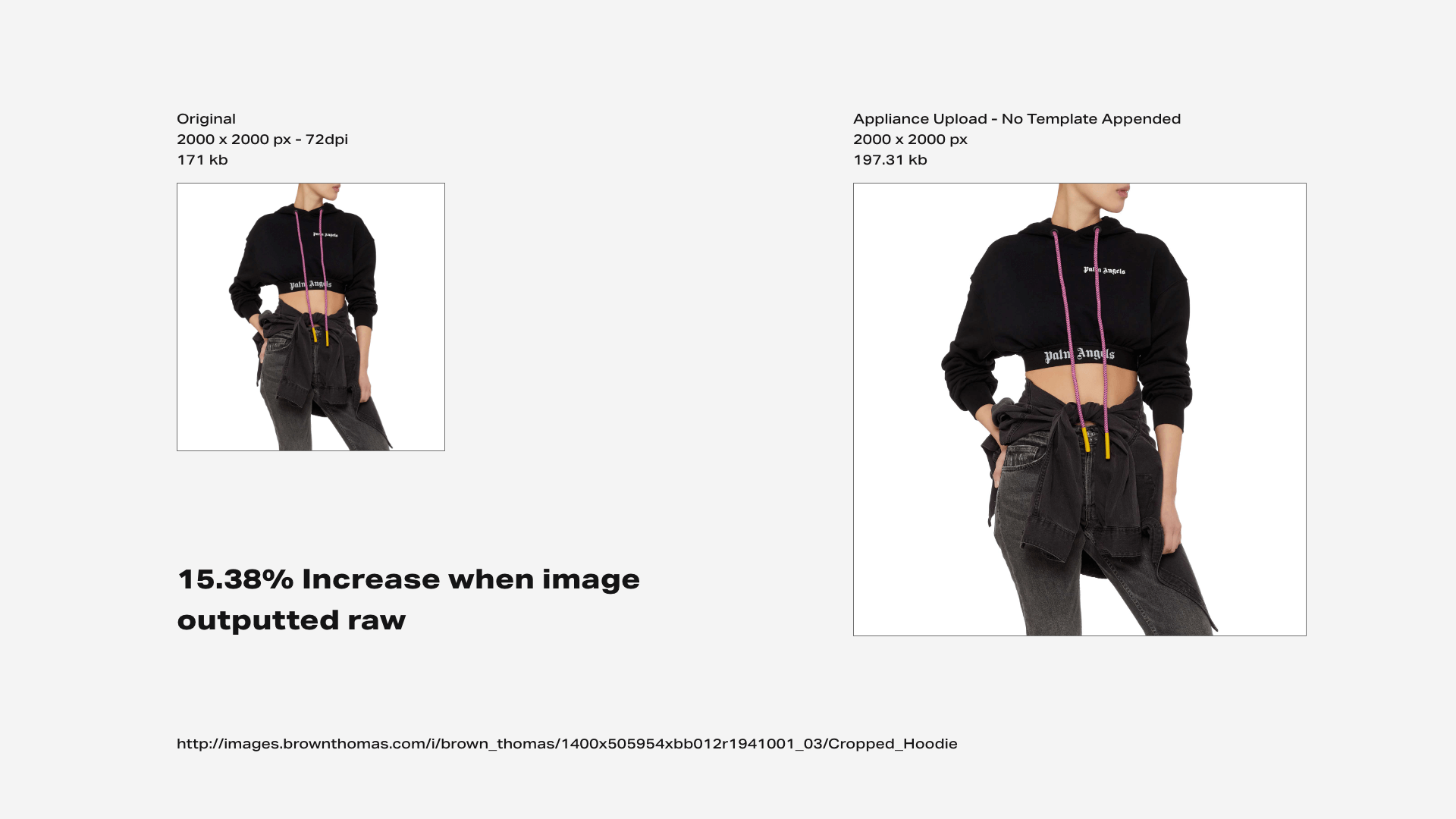 comparison of 2 images